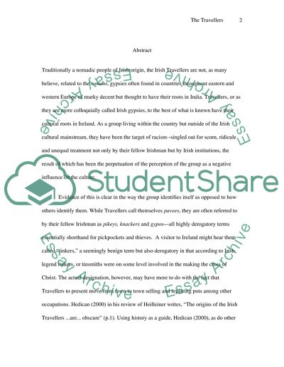 The Irish Travellers - Failures in Education and Health