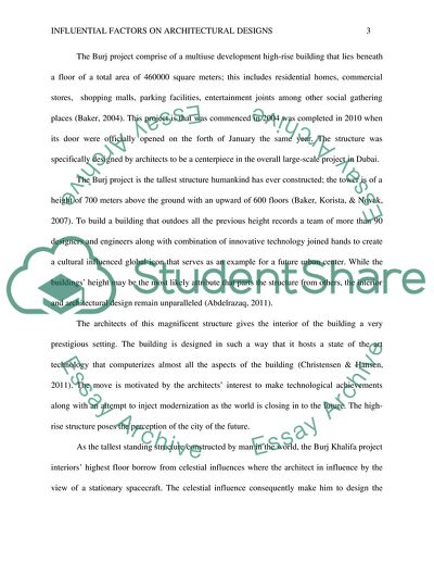 Influential Factors on Architectural Designs