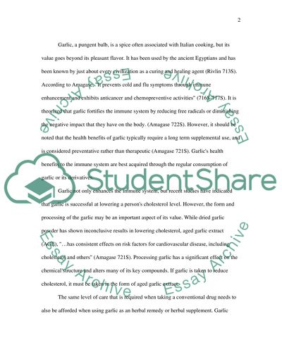 Botanicals: Garlic and Turmeric