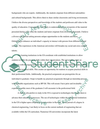 Studying chemical engineering in the united states