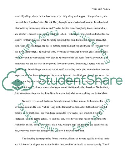 Narration Paper Prompt