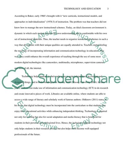 The Role of Digital Technology in Education