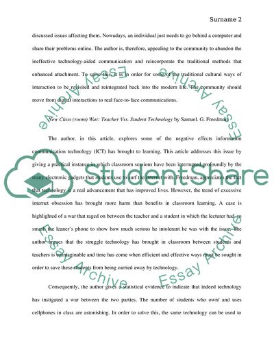 Article reviews