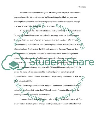 Position Arguments on Immigration