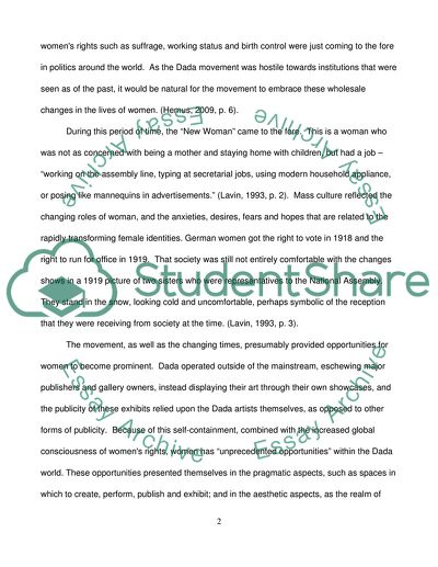 Dadaism: Hannah Hochs and the Dada Movement