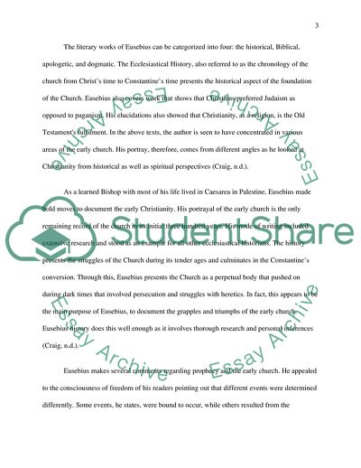 Portrayal of Early Christian Mission in Acts of Apostles and Eusebius History