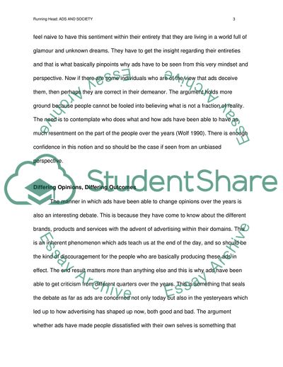 The Role of Ads within Any Cultural or Social Fabric