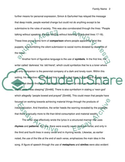 Sound of Silence by Simon and Garfunkel