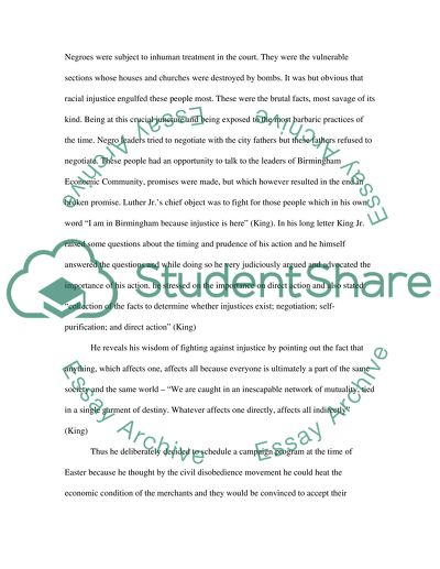 Martin Luther King Jr.s Letter from Birmingham Jail