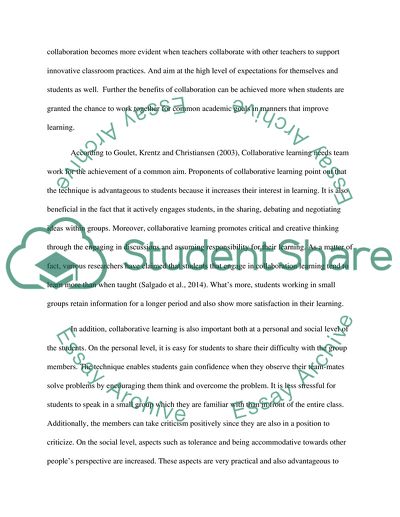 Collaboration and Consultation in Education