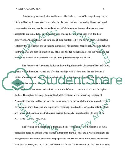 Antoinette and Bertha Mason as victims of Racial Oppression