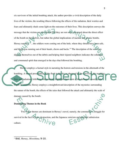 Human Consequences Of The Hiroshima Atomic Bombing