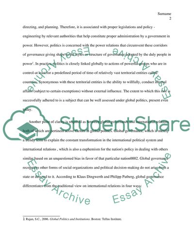 Effects of Globalization on the International System