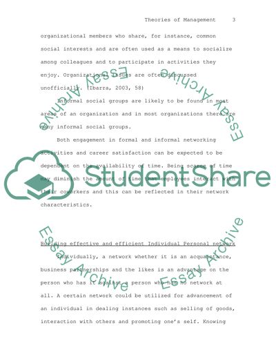 Theories of Management