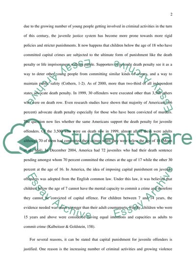 Children if convicted of a capital crime, should be given the death penalty
