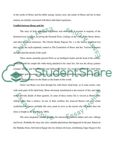 The Myths of Horus and Set