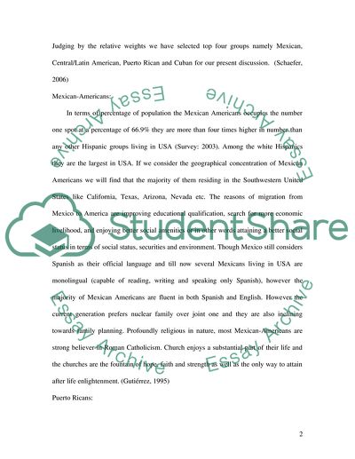 Hispanic American Diversity