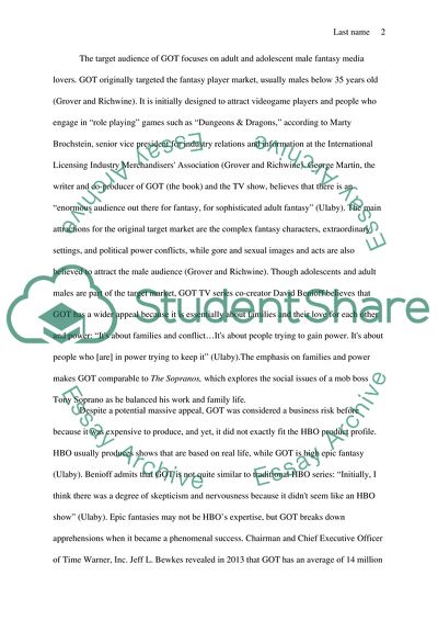 Game of Thrones - Winning through Product Development and Diversification