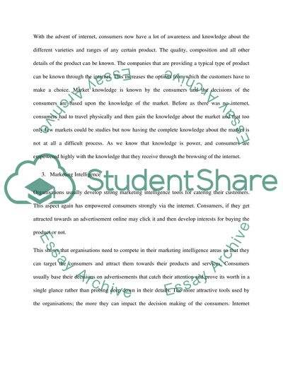 Has the internet shifted power to consumers Discuss