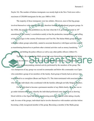 Criminal Justice, Organized Crime