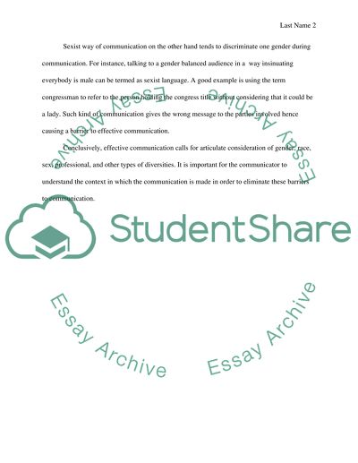 Barriers to Communication