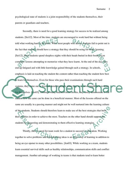 Success in Education