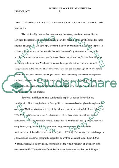 Why Is Bureaucracys Relationship to Democracy So Conflicted