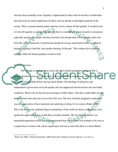 Are Equality and Freedom Mutually Incompatible