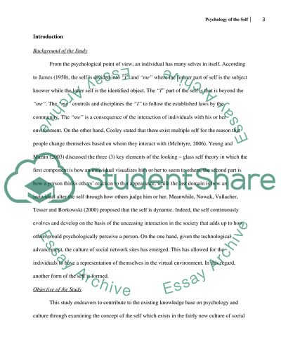 The Self and the Culture of Social Network Sites