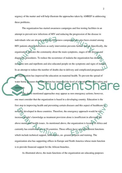 Health Development Organizations in Africa