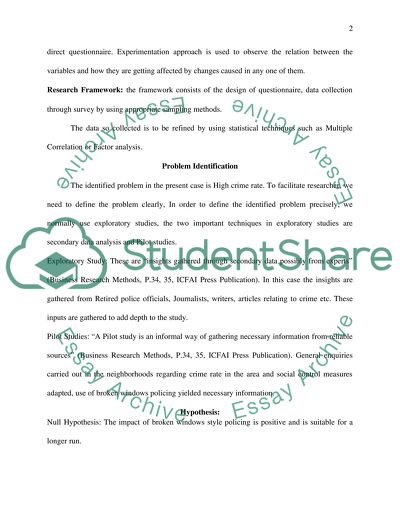 Broken Windows Style Policing