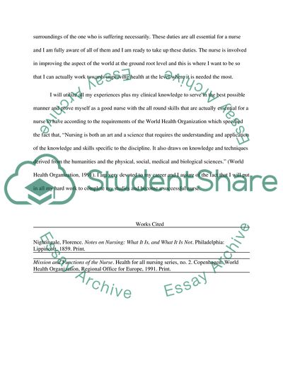 Essays on being a nurse picture