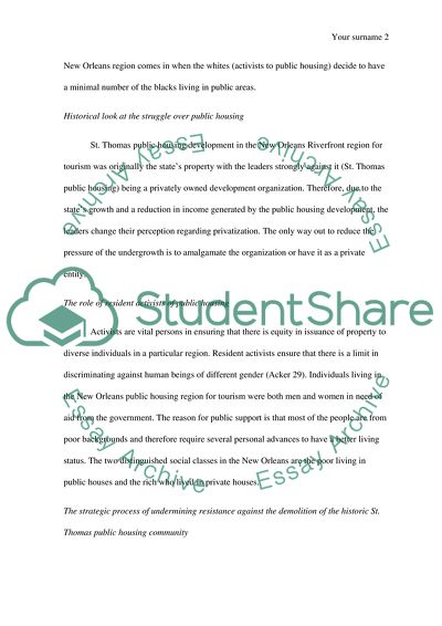 The Work and Class of Women in New Orleans