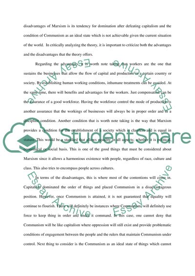 Marxism and Feminism Theory