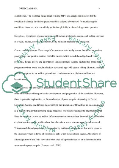 Predicting the True Cause and Occurrence of Preeclampsia