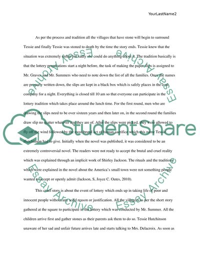 The Lottery by Shirley Jackson