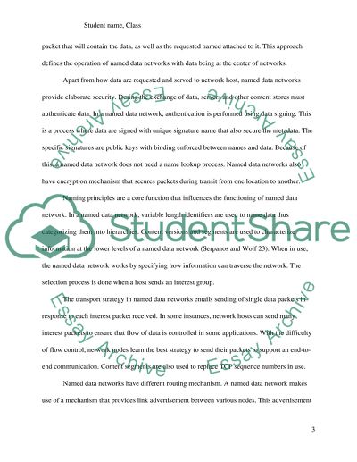 Named data networking