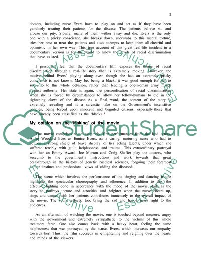 Miss Evers Boys Opinion