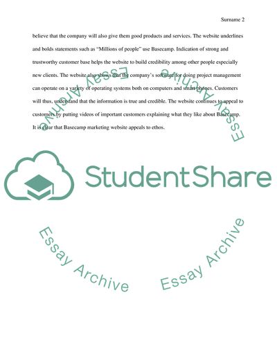 Using Ethos In Designing Of Websites