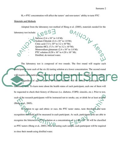 Variations of Womens Phenylthiocarbamide