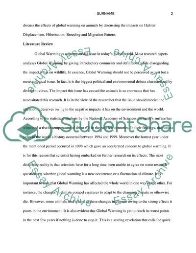 How Global Warming Affects Animals