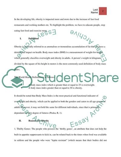 Children obesity in the global world