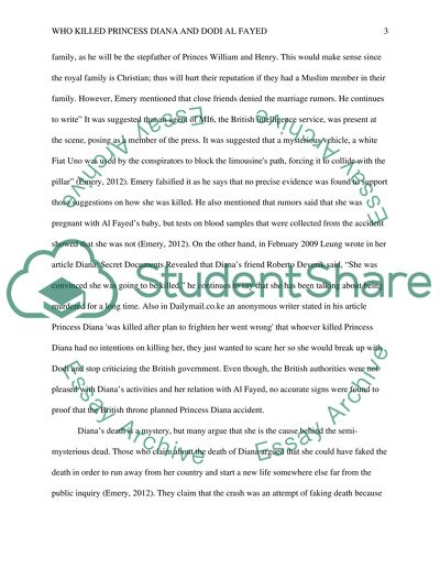 Who Killed Princess Diana And Dodi AlFayed