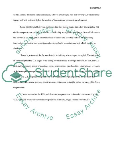 A Better Path to Corporate Tax Reform