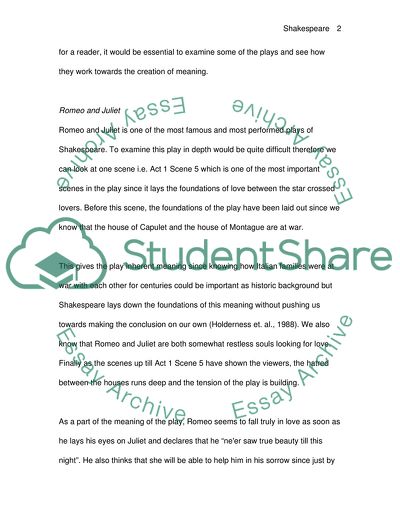 Analysis of Willaim Shakespeares Romeo and Juliet, Hamlet, and Macbeth