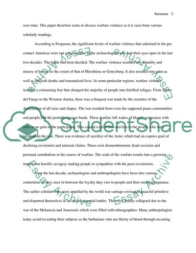 Warfare Violece and the Intellectual Battlefield