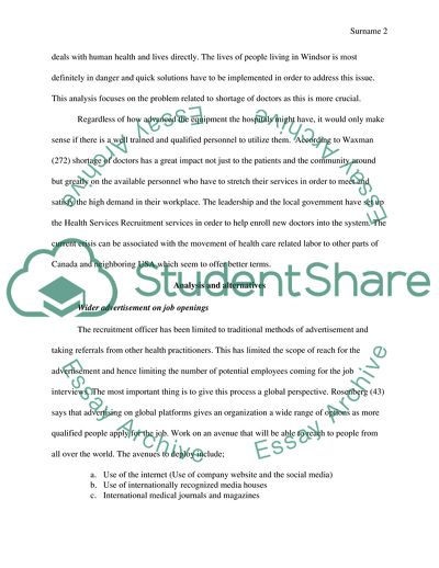 Human Resource Management Case Analysis