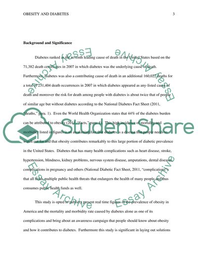 Obesity and Diabetes: An American Health Care Dilemma