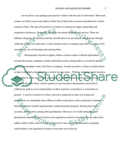 Analysis of micro economics of a social issue