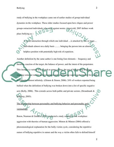 Investigation of Aggression and Bullying